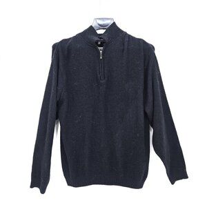 Maxini Collezione Mens Quarter Zip Knit Pullover Jumper Sweater Men Size XL